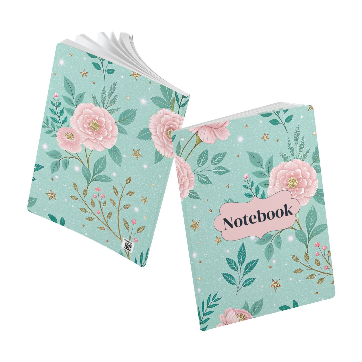 Pink Peony Softcover Notebook
