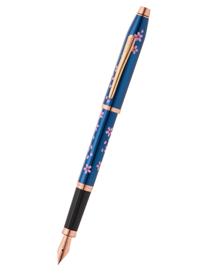Century® II Cherry Blossom Translucent Blue Lacquer Fine Nib Fountain Pen