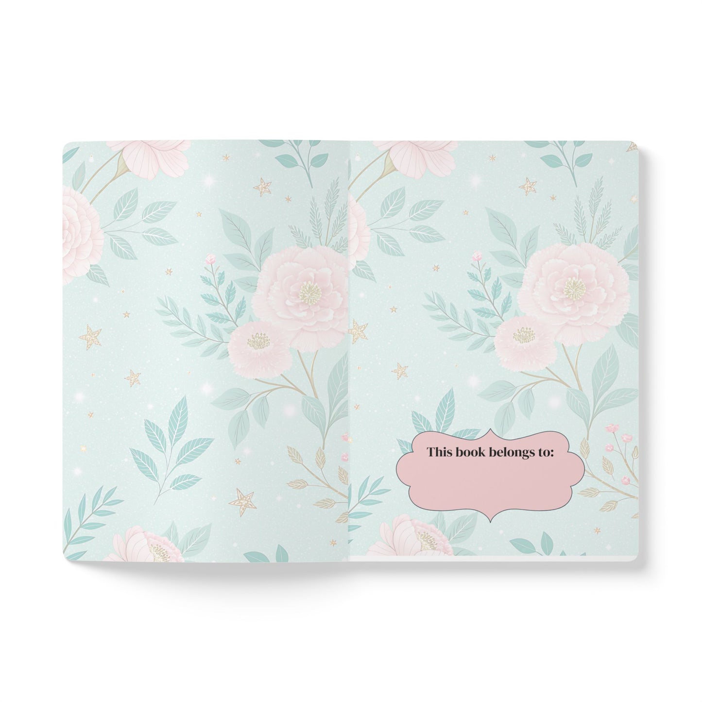 Pink Peony Softcover Notebook