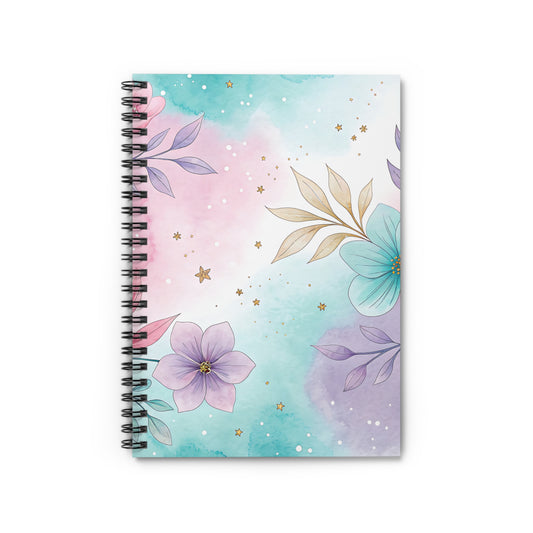 Pastel Floral Spiral Notebook