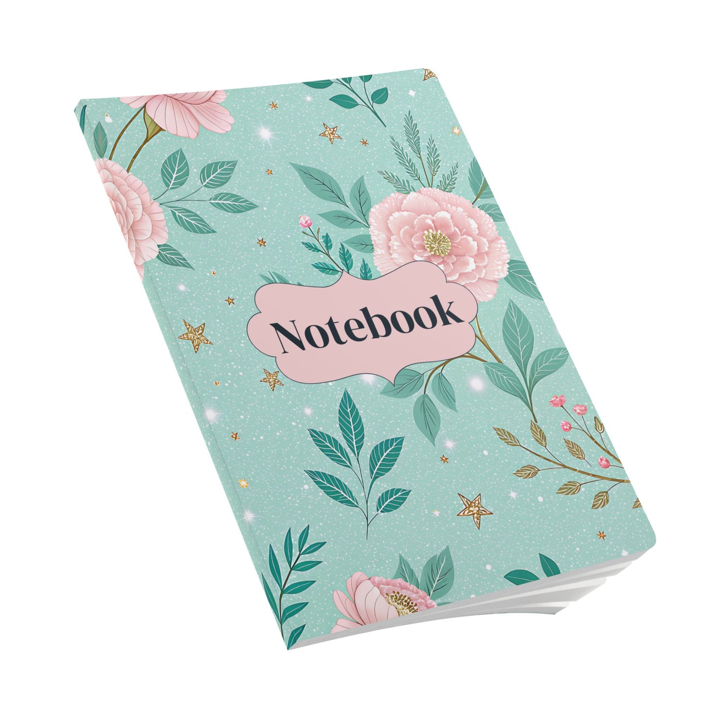 Pink Peony Softcover Notebook