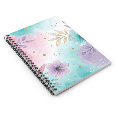 Pastel Floral Spiral Notebook