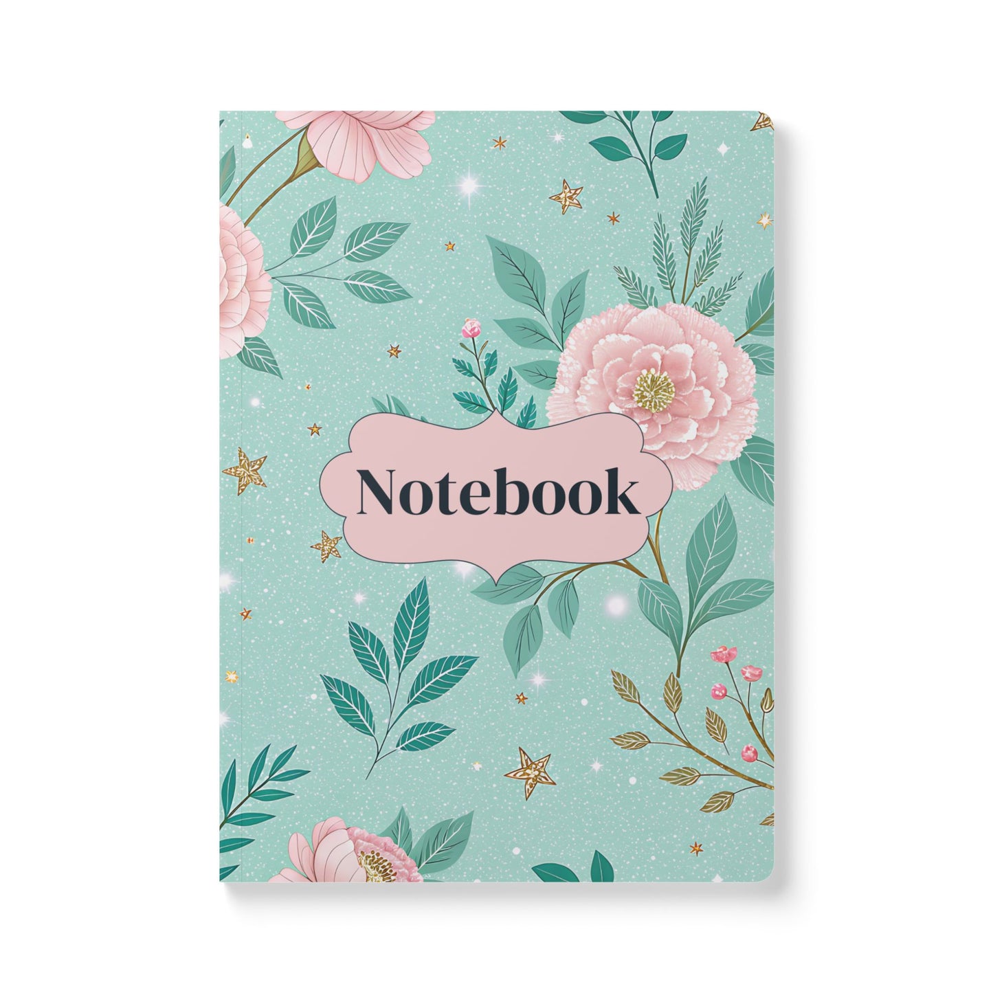 Pink Peony Softcover Notebook