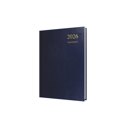 Essential - A5 Day-to-Page Diary with Appointments - 2026 Calendar Year Planner