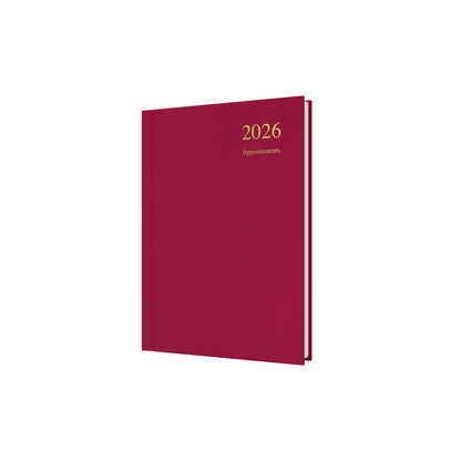 Essential - A5 Day-to-Page Diary with Appointments - 2026 Calendar Year Planner